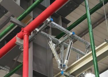 滦县该抗震支架的整体式支吊架结构协调性好